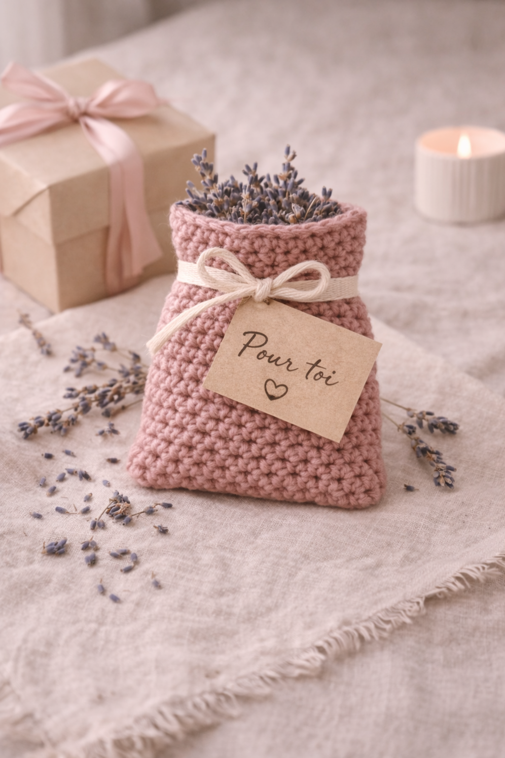 Sachet lavande et cadeau soigné